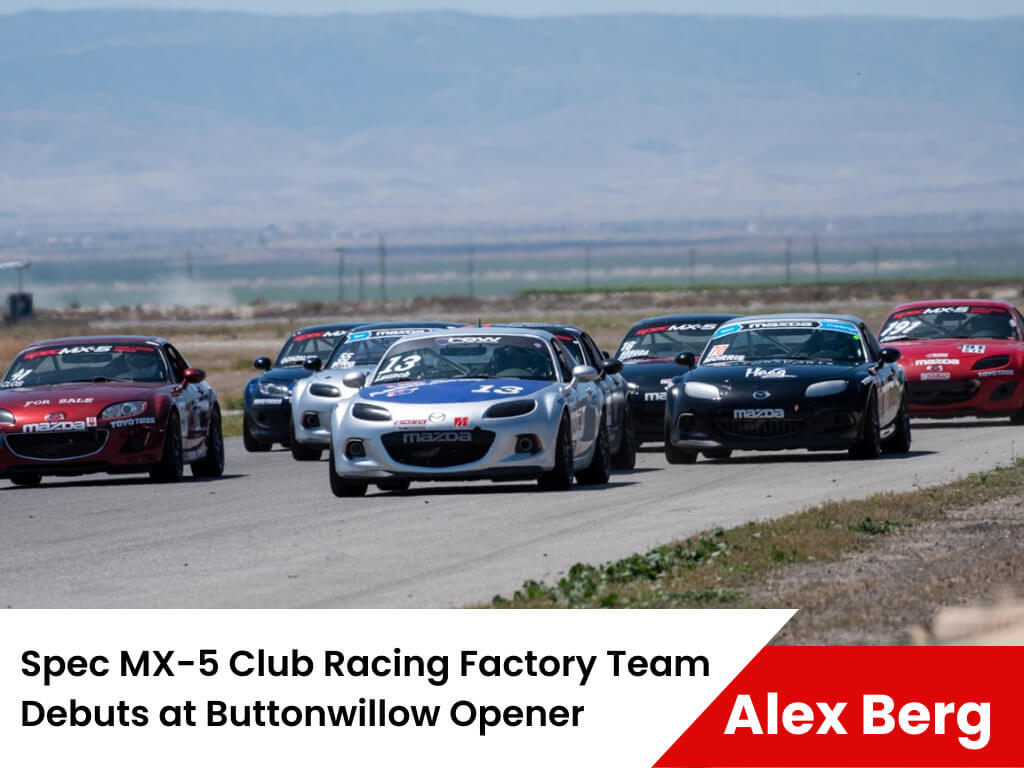 spec mx-5 club debuts buttonwillow opener