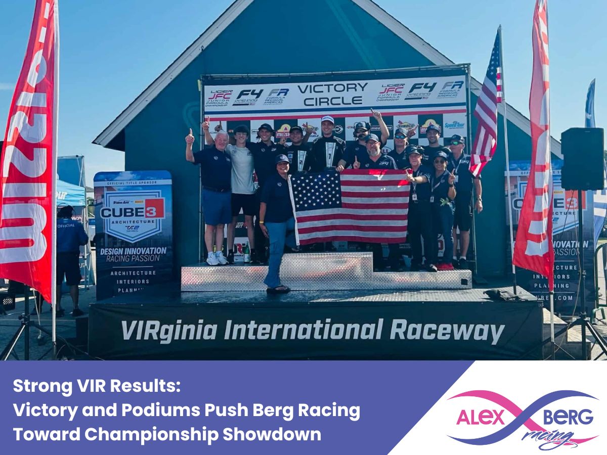 Berg Racing Celebrates Championship on Victory Podium at Virginia International Raceway